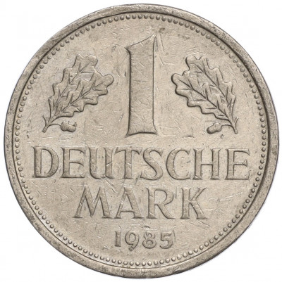 1 марка 1985 года G Западная Германия (ФРГ)