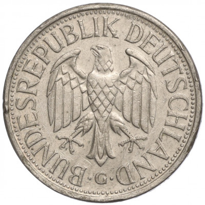 1 марка 1985 года G Западная Германия (ФРГ)