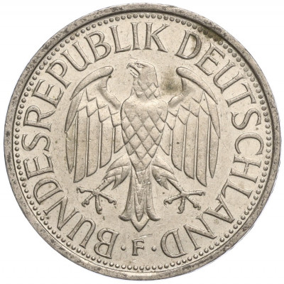 1 марка 1988 года F Западная Германия (ФРГ)
