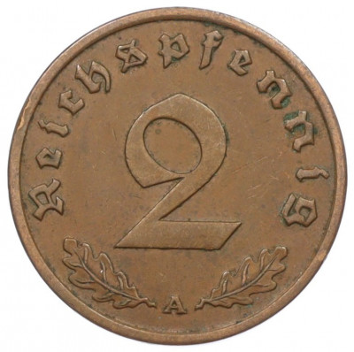 2 рейхспфеннига 1937 года A Германия