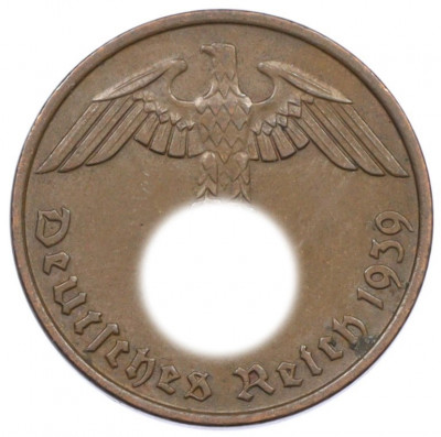 2 рейхспфеннига 1939 года D Германия