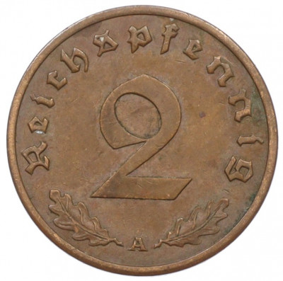 2 рейхспфеннига 1940 года A Германия