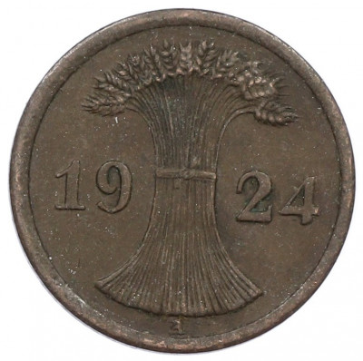 2 рентенпфеннига 1924 года A Германия