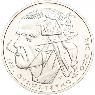 20 евро 2016 года Германия «125 лет со дня рождения Отто Дикса»