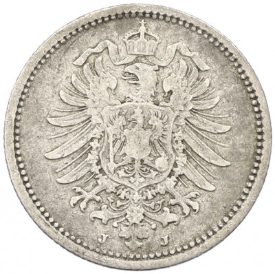 20 пфеннигов 1876 года J Германия