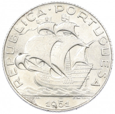 2.50 эскудо 1951 года Португалия