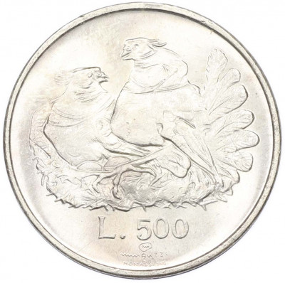 500 лир 1974 года Сан-Марино