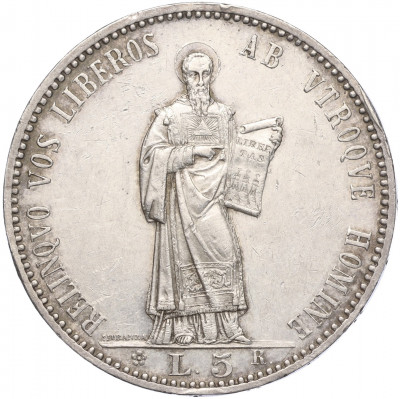 5 лир 1898 года Сан-Марино