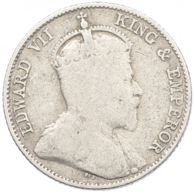 10 центов 1910 года Стрейтс Сетлментс