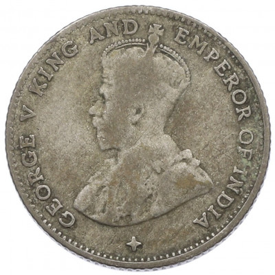 10 центов 1919 года Стрейтс Сетлментс