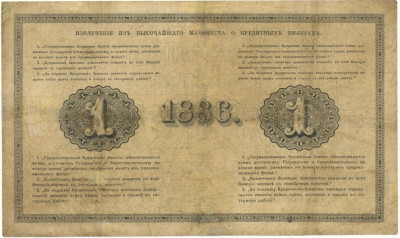 1 рубль 1886 года