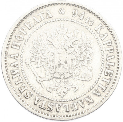 1 марка 1872 года Русская Финляндия