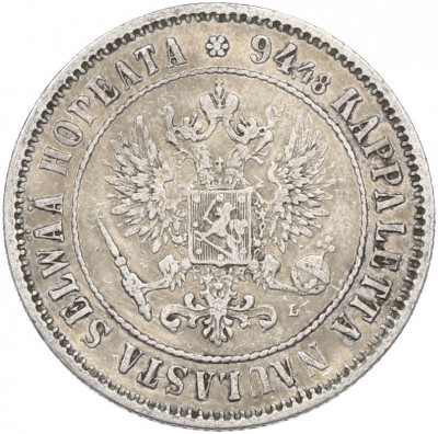 1 марка 1893 года Русская Финляндия