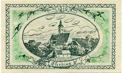 20 геллеров 1919 года Австрия — Эфердинг (Нотгельд)