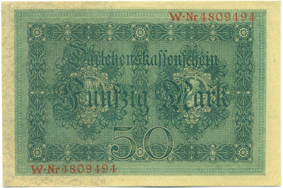 50 марок 1914 года Германия