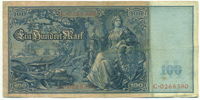 100 марок 1908 года Германия