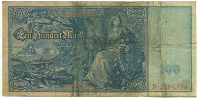 100 марок 1909 года Германия
