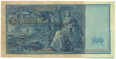 100 марок 1910 года Германия