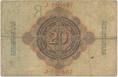 20 марок 1910 года Германия