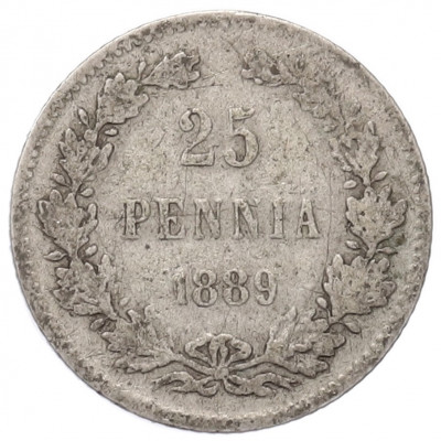 25 пенни 1889 года Русская Финляндия