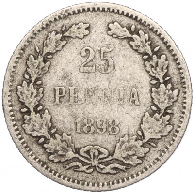 25 пенни 1898 года Русская Финляндия