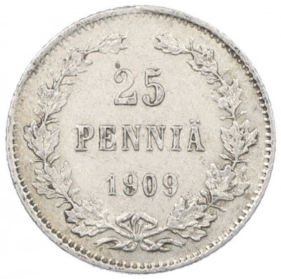 25 пенни 1909 года Русская Финляндия