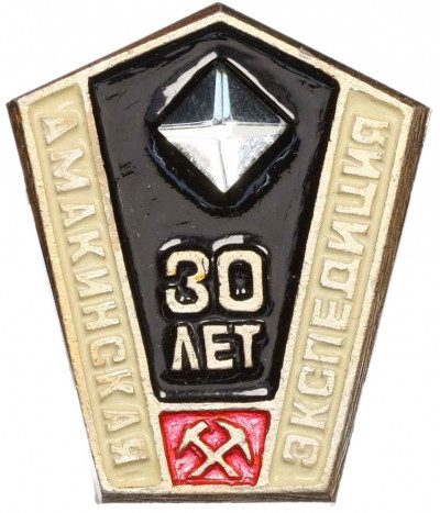 Значок «30 лет Амакинской экспедиции»