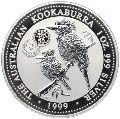 1 доллар 1999 года «Австралийская кукабара» (Portuguese Privy Mark 50 Escudos)