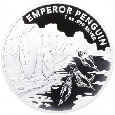 1 доллар 2023 года Австралия «Императорский пингвин»