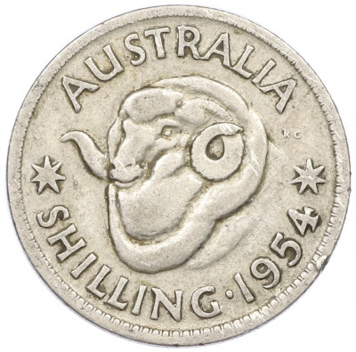 1 шиллинг 1954 года Австралия