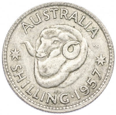 1 шиллинг 1957 года Австралия