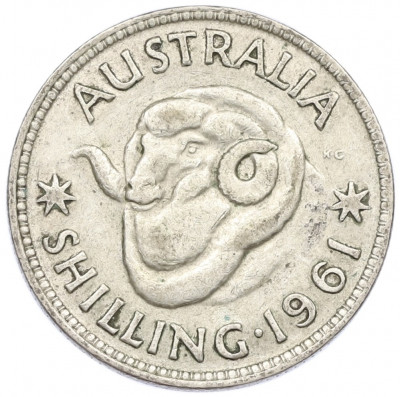 1 шиллинг 1961 года Австралия