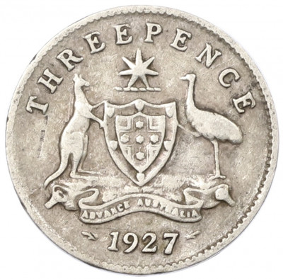 3 пенса 1927 года Австралия