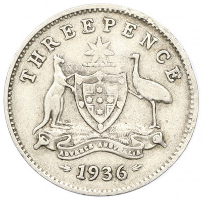 3 пенса 1936 года Австралия