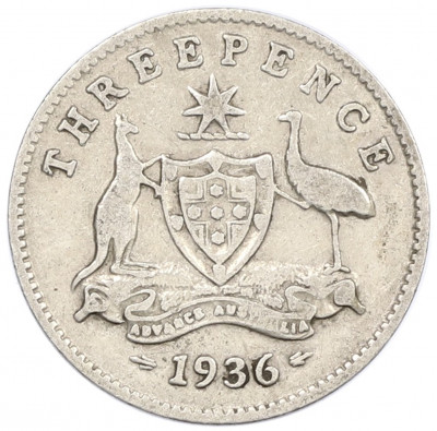 3 пенса 1936 года Австралия
