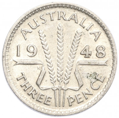 3 пенса 1948 года Австралия