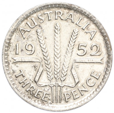 3 пенса 1952 года Австралия