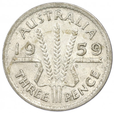 3 пенса 1959 года Австралия