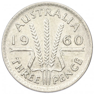 3 пенса 1960 года Австралия