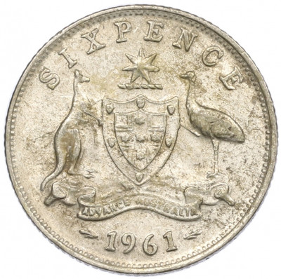 6 пенсов 1961 года Австралия