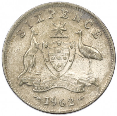 6 пенсов 1962 года Австралия