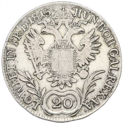 20 крейцеров 1815 года В Австрия