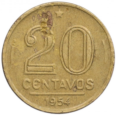 20 сентаво 1954 года Бразилия