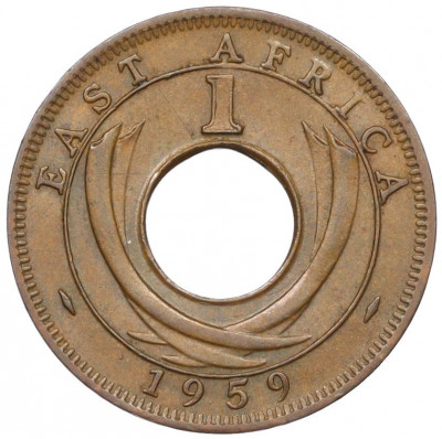 1 цент 1959 года KN Британская Восточная Африка