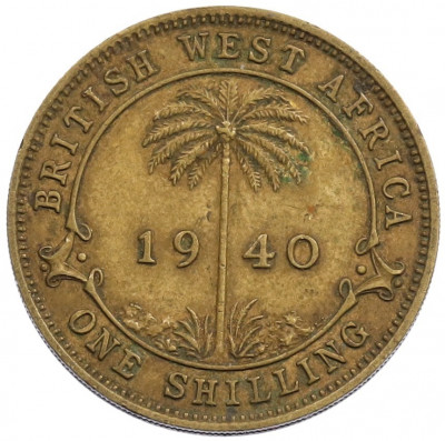 1 шиллинг 1940 года Британская Западная Африка