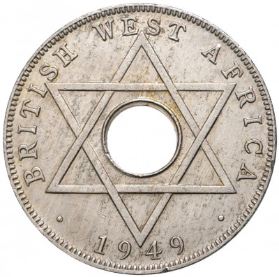 1/2 пенни 1949 года Н Британская Западная Африка