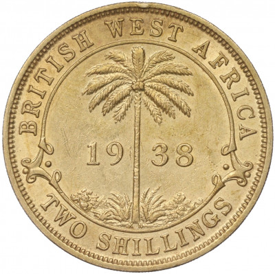 2 шиллинга 1938 года KN Британская Западная Африка