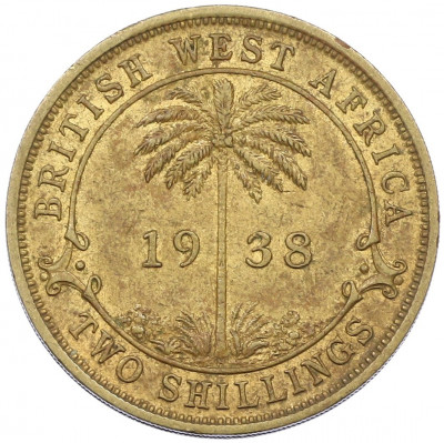 2 шиллинга 1938 года Н Британская Западная Африка