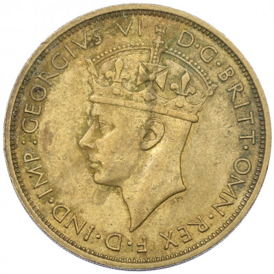 2 шиллинга 1942 года KN Британская Западная Африка