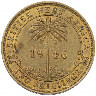 2 шиллинга 1946 года Н Британская Западная Африка